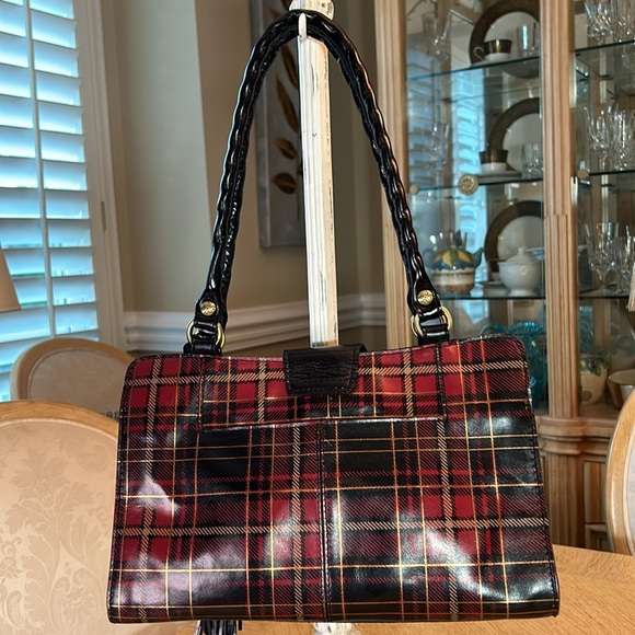 Patricia Nash Rienzo Satchel - Autumn Plaid Purse - Picture 2 of 15